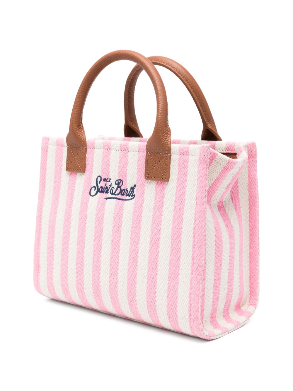 MC2 SAINT BARTH Borsa a mano Vanity Bag Midi con rifiniture in pelle