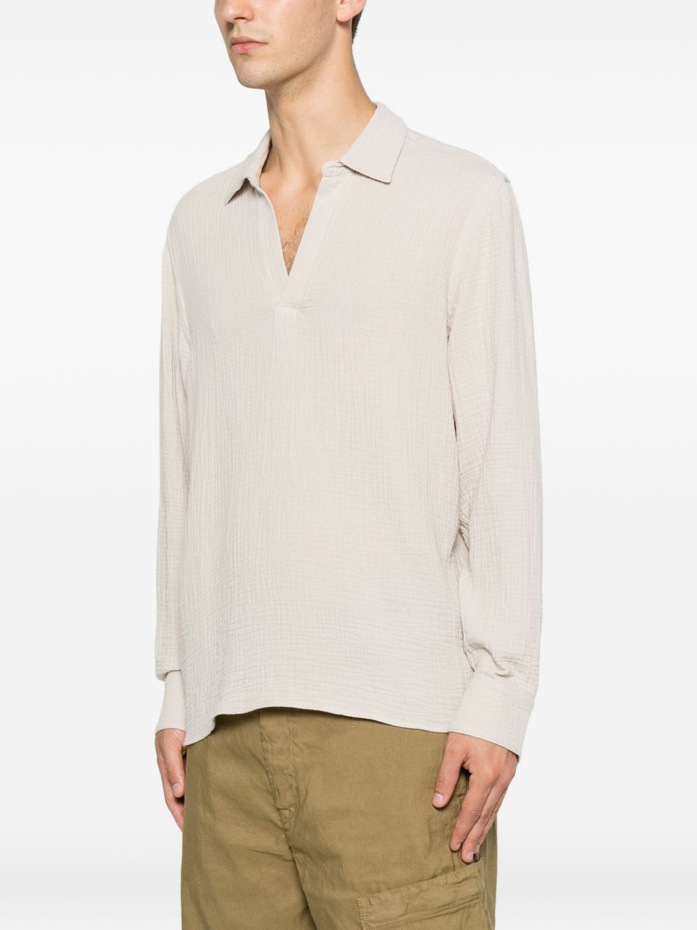 MC2 SAINT BARTH Camicia Ventotene beige in cotone
