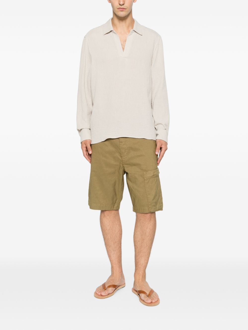 MC2 SAINT BARTH Camicia Ventotene beige in cotone