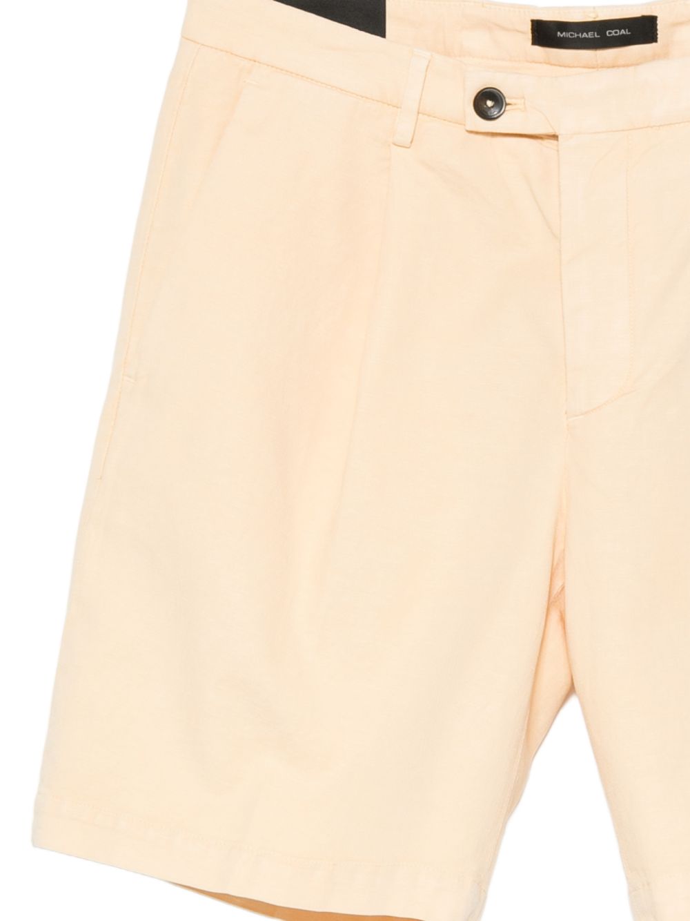 MICHAEL COAL Pantaloni corti giallo burro con tasche