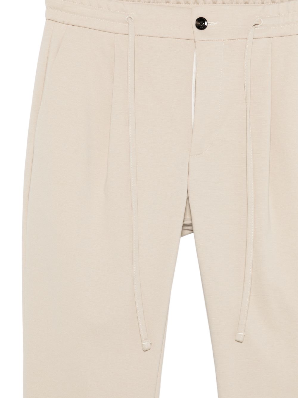 MICHAEL COAL Pantaloni Johnny in cotone beige con elastico