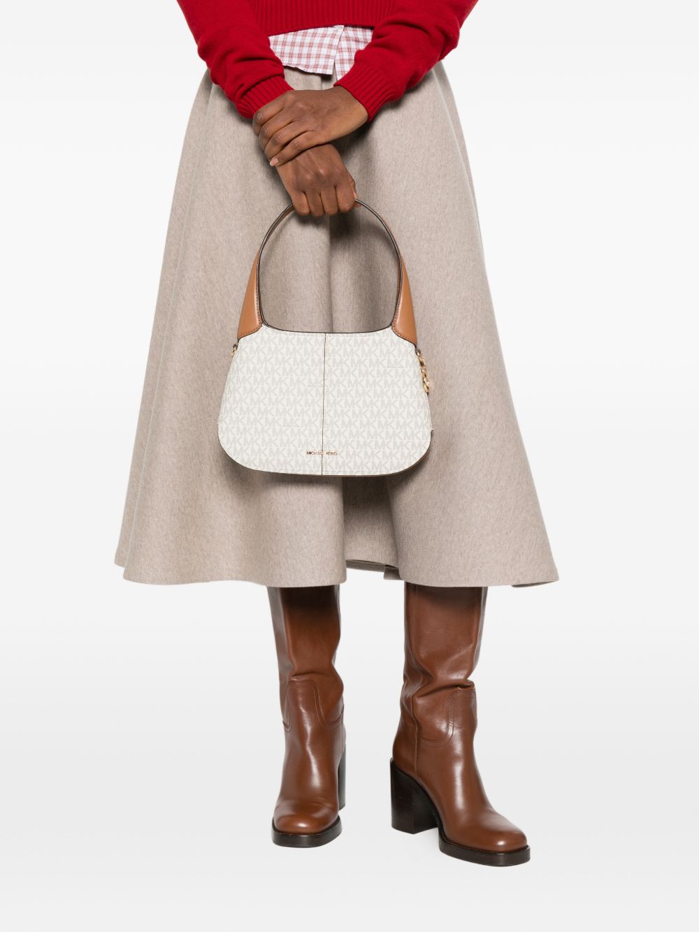 MICHAEL KORS Borsa a spalla 'Alice' con logo charm