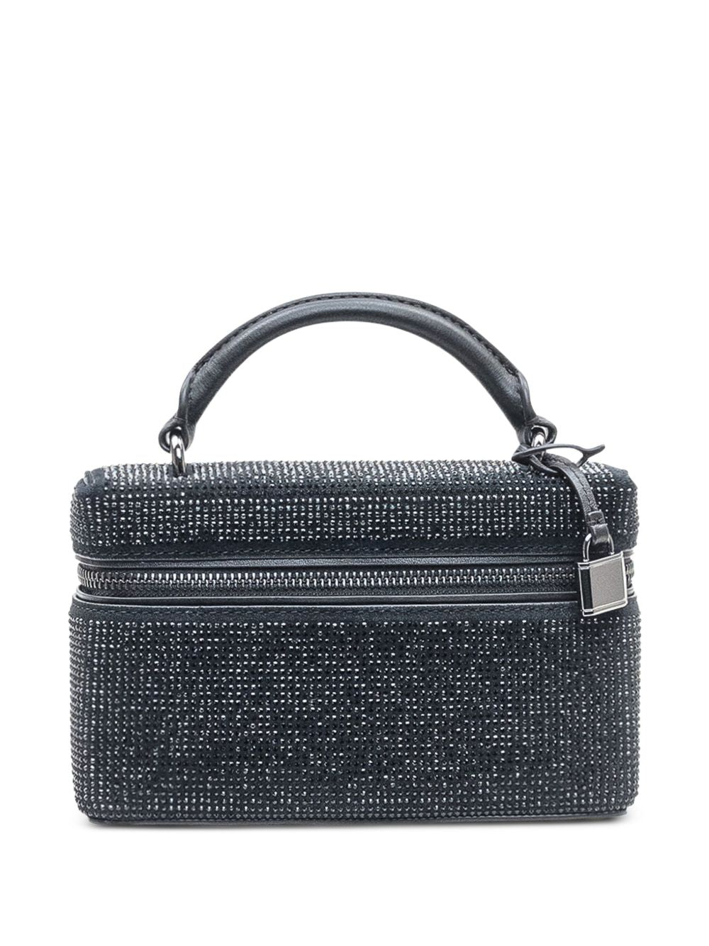 MICHAEL KORS Borsa bauletto con zip nero graffite