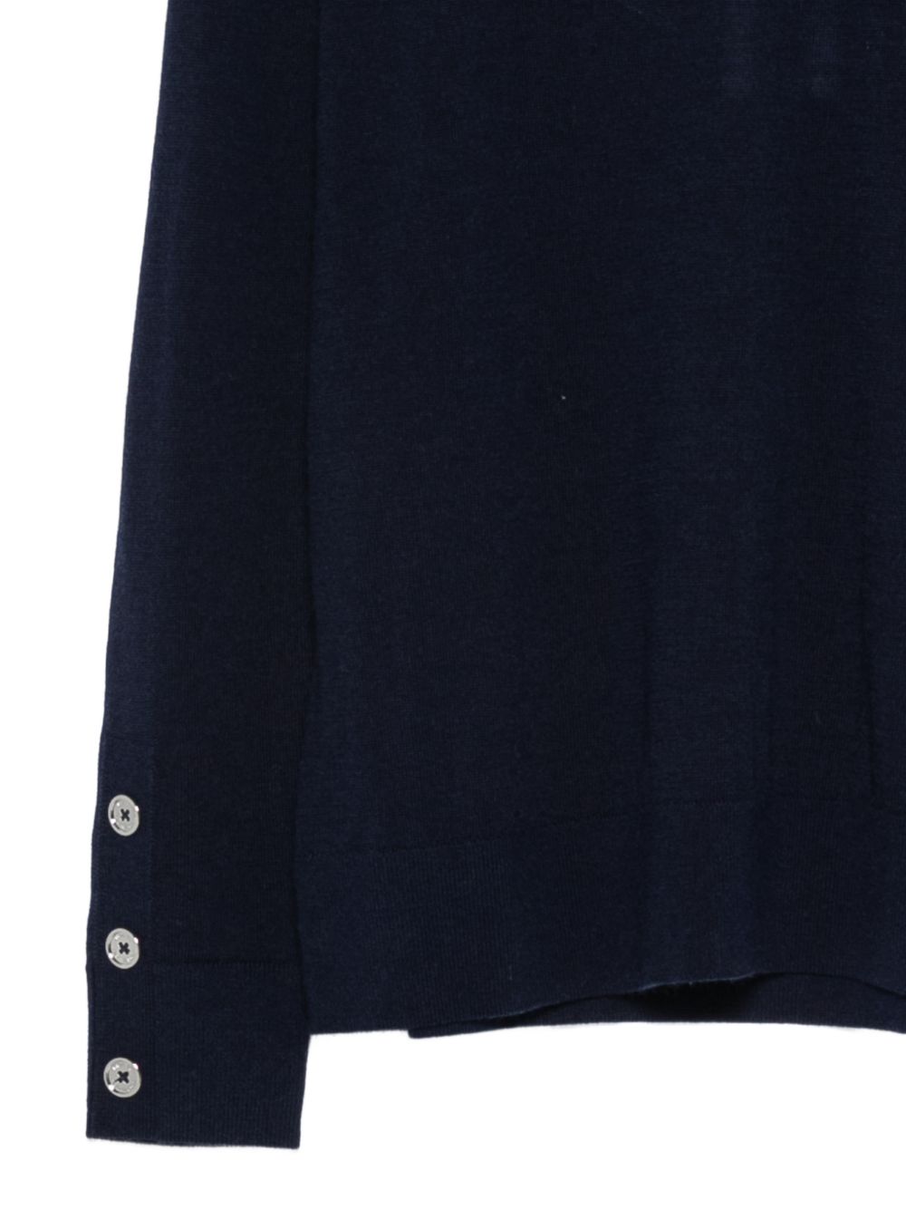 MICHAEL KORS Maglia in lana blu girocollo