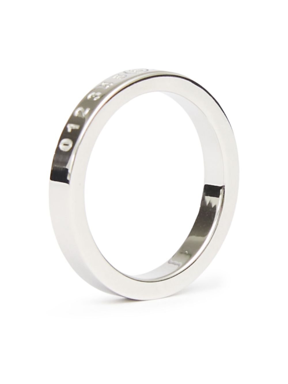 MM6 MAISON MARGIELA Anello Numeric con incisione argento