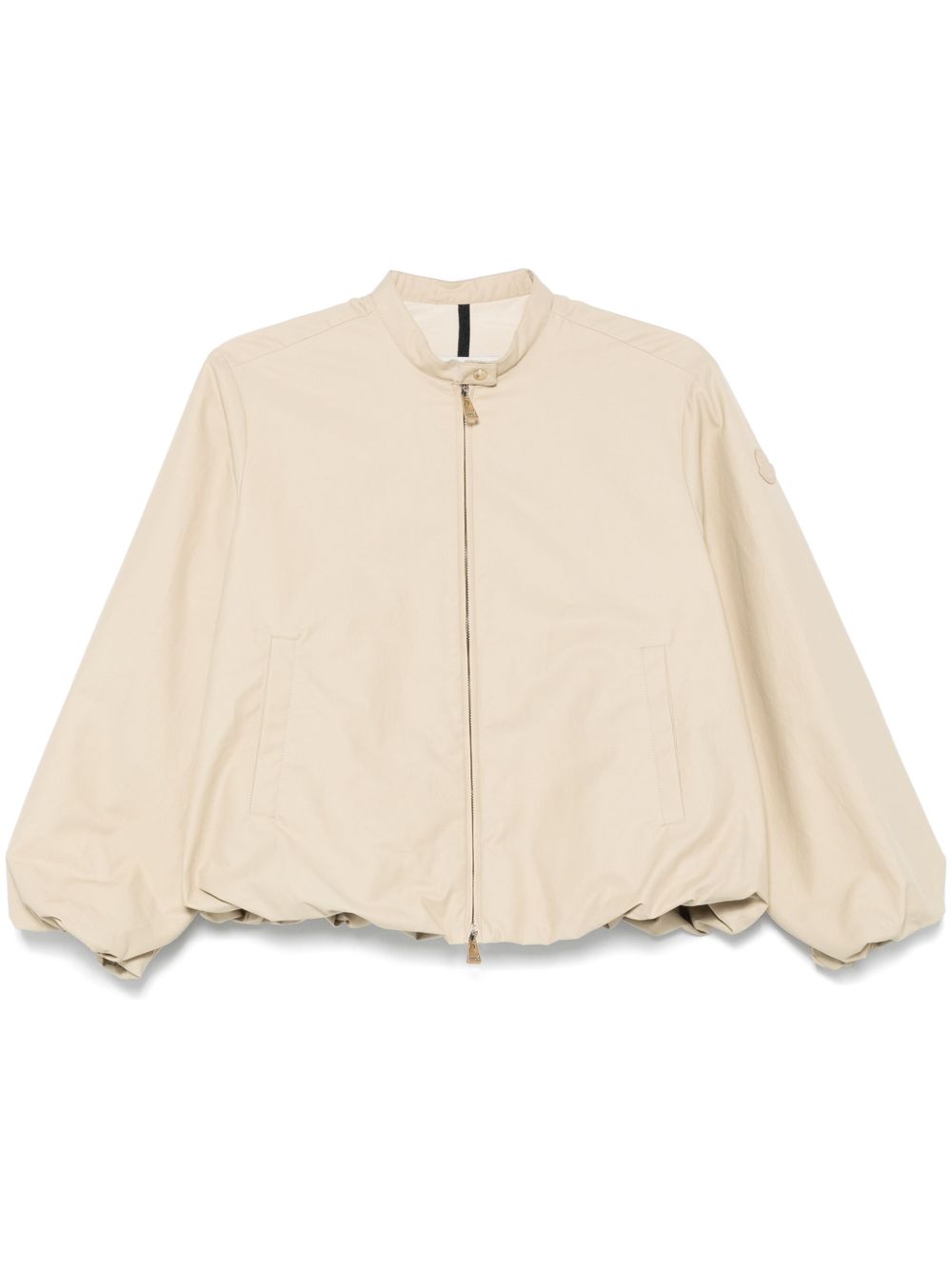 MONCLER Giacca bomber a palloncino crema