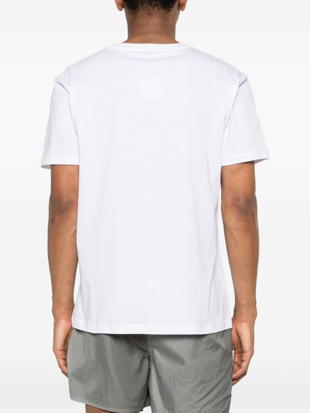 MOSCHINO UNDERWEAR T-shirt bianca con logo e design grafico