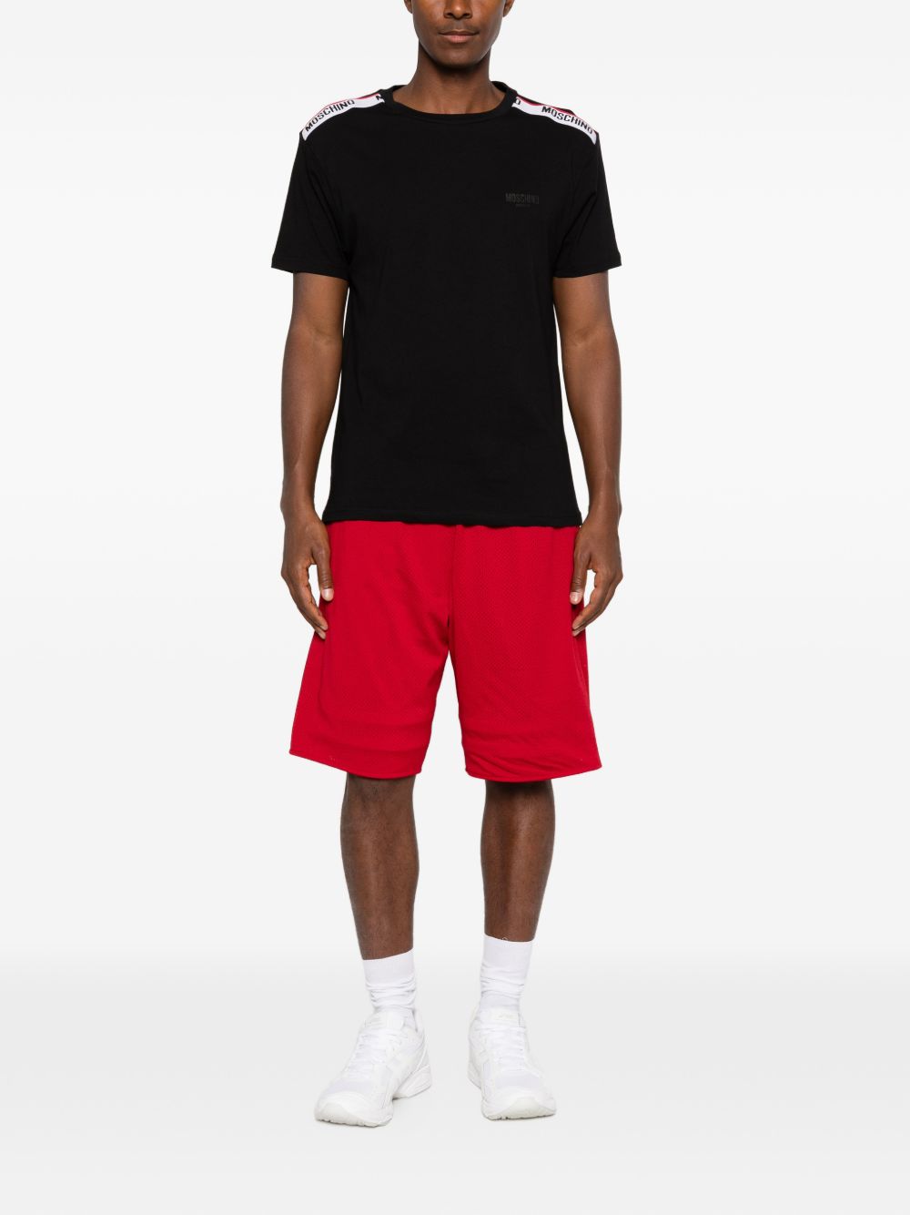 MOSCHINO UNDERWEAR T-shirt nera con logo