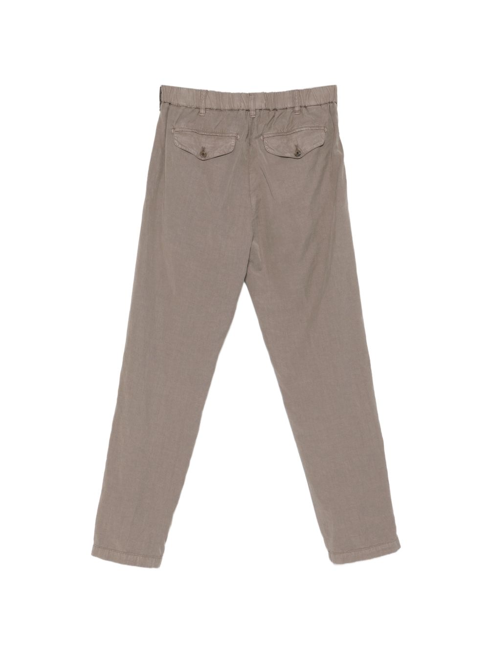 MYTHS Pantaloni in lino grigio scuro con pence