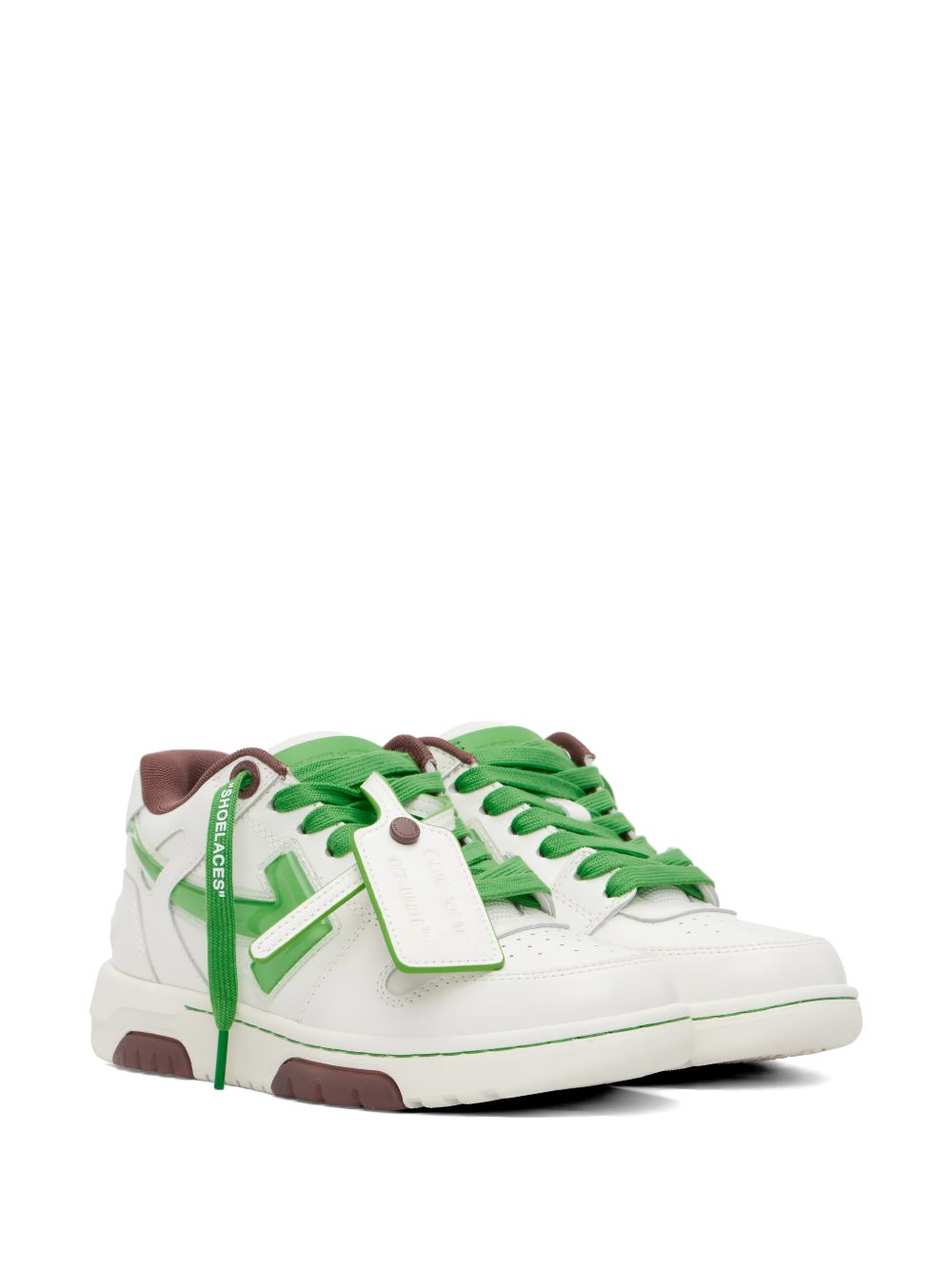 OFF WHITE Sneakers Out of Office bianche e verdi