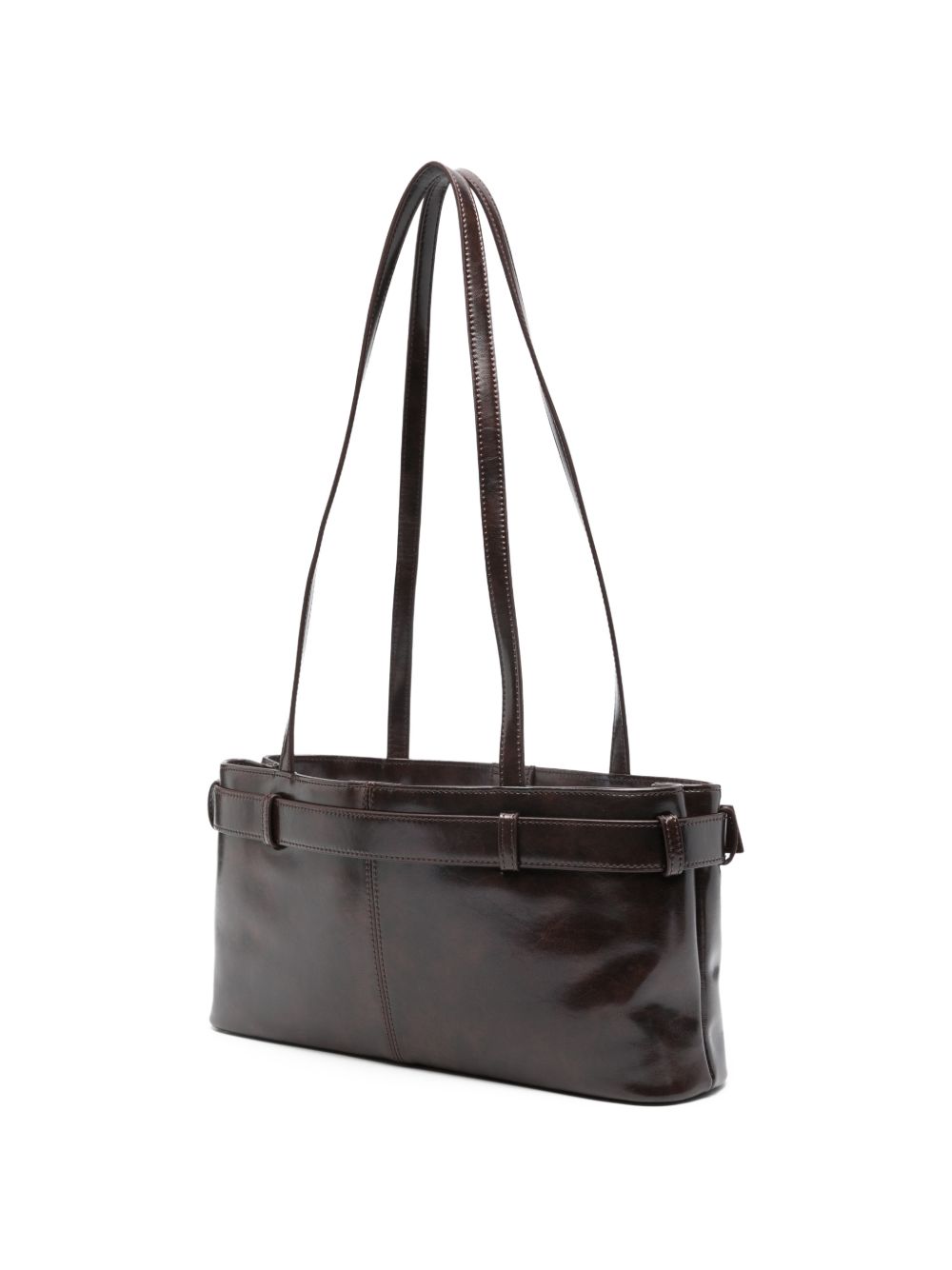OSOI Borsa a spalla Brocle in pelle marrone