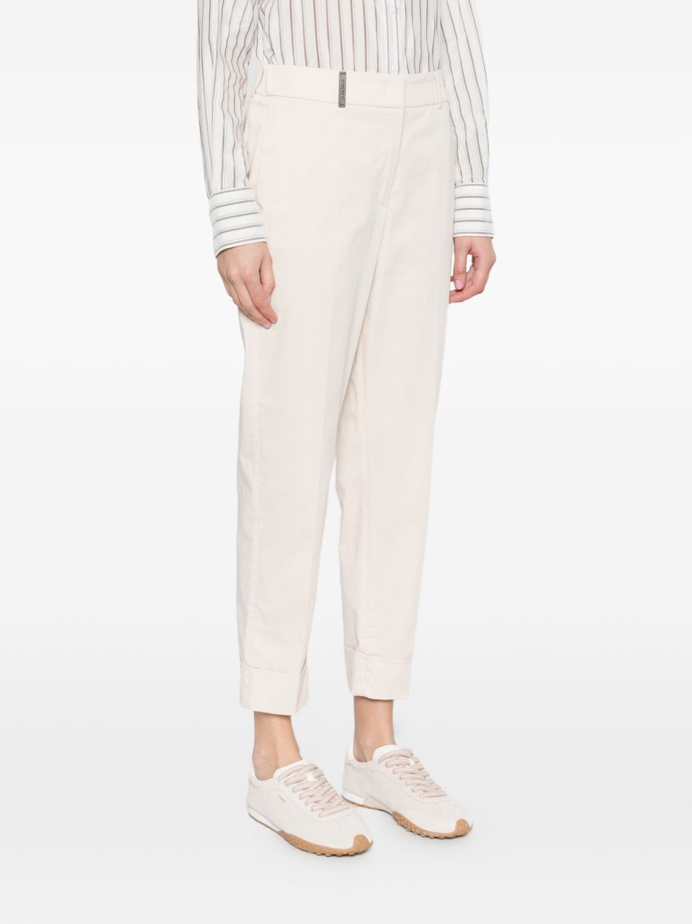 PESERICO Pantaloni beige con pinces