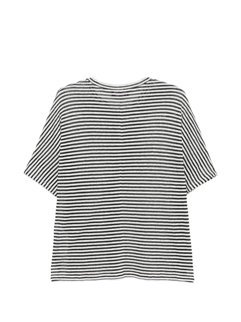 PEUTEREY T-shirt a maniche corte Costantine a righe bianche e nere