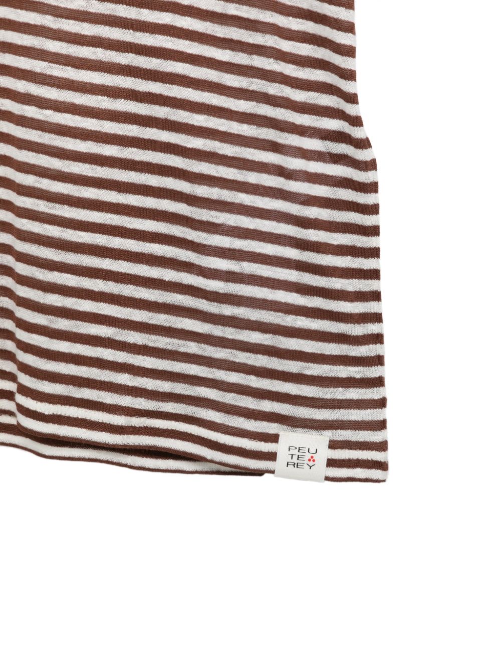 PEUTEREY T-shirt a maniche corte Ester con scollo a V a righe