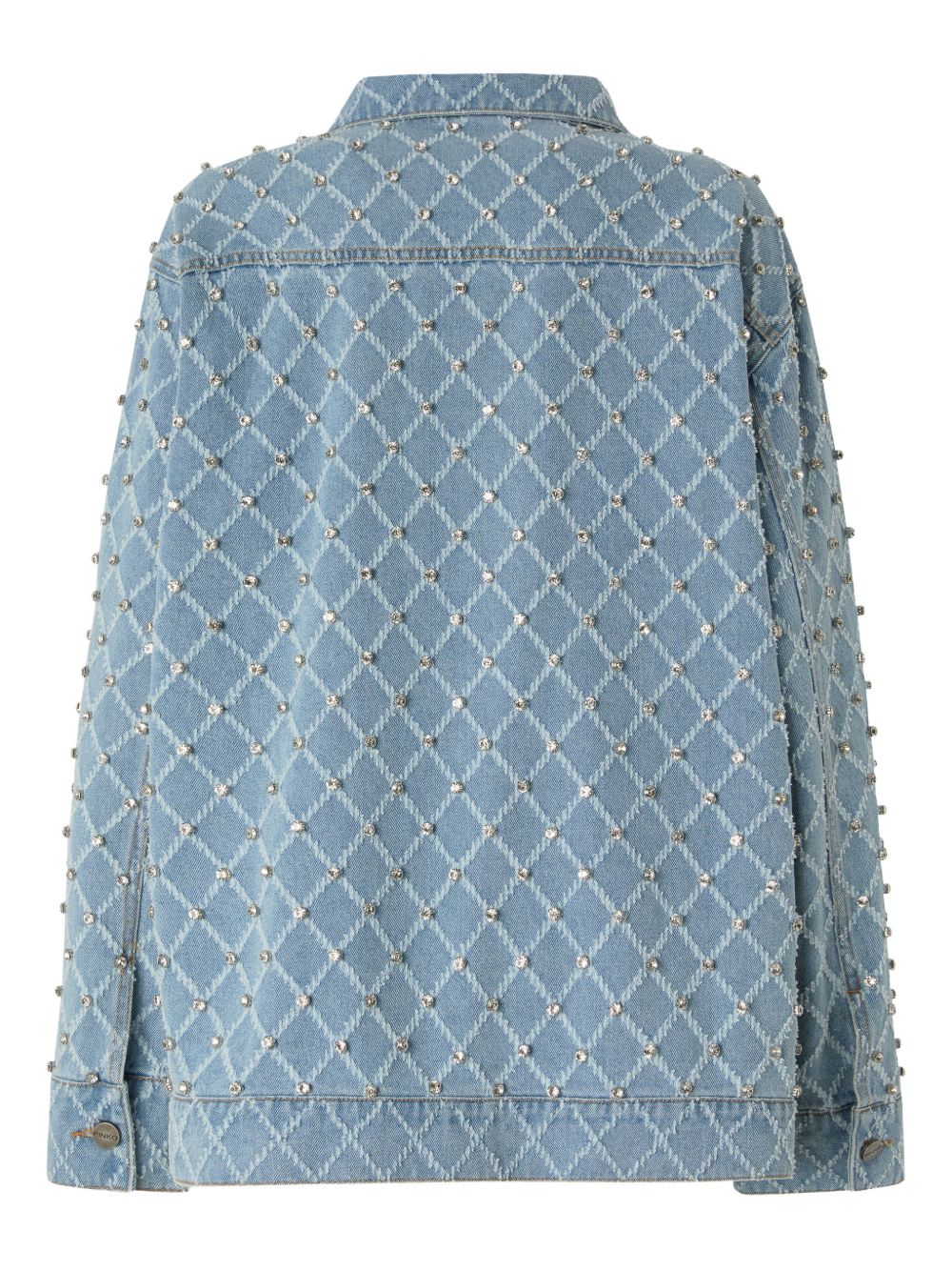 PINKO Giacca di jeans imprezioisita da strass