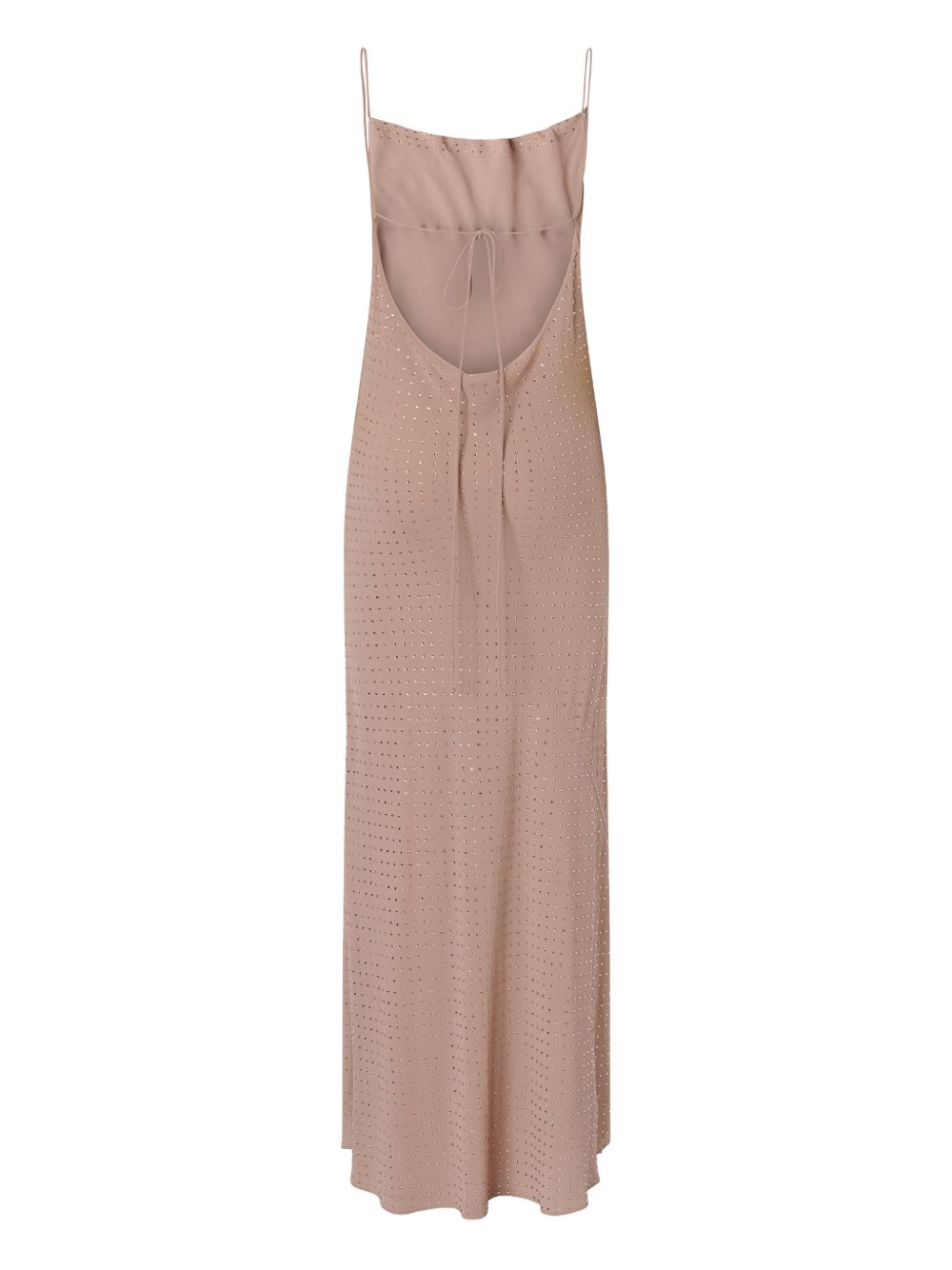 PINKO Abito lungo Farro rosa con strass