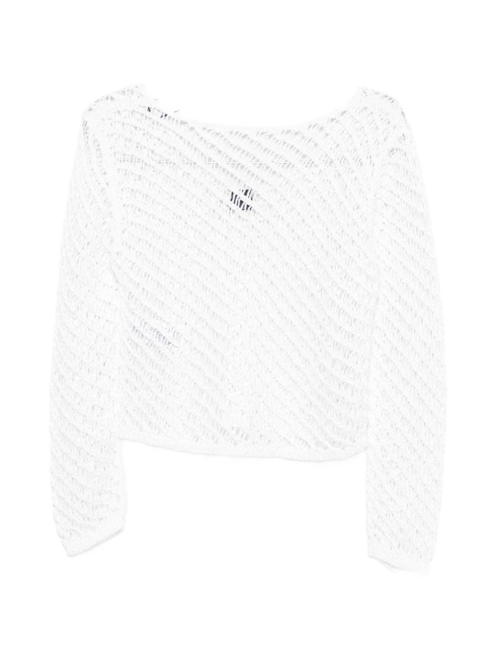 PINKO Maglia Faglia bianca a rete