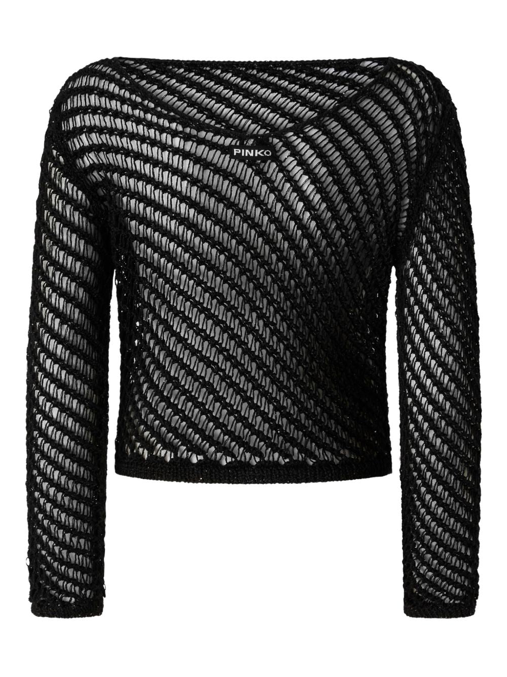 PINKO Maglia Faglia a rete nera