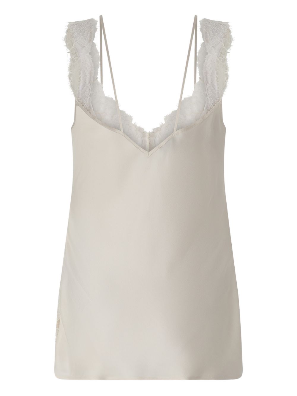 PINKO Top Lydia rosa con pizzo