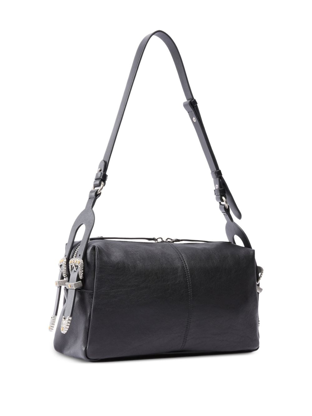 PINKO Borsa a spalla Classic in pelle nera