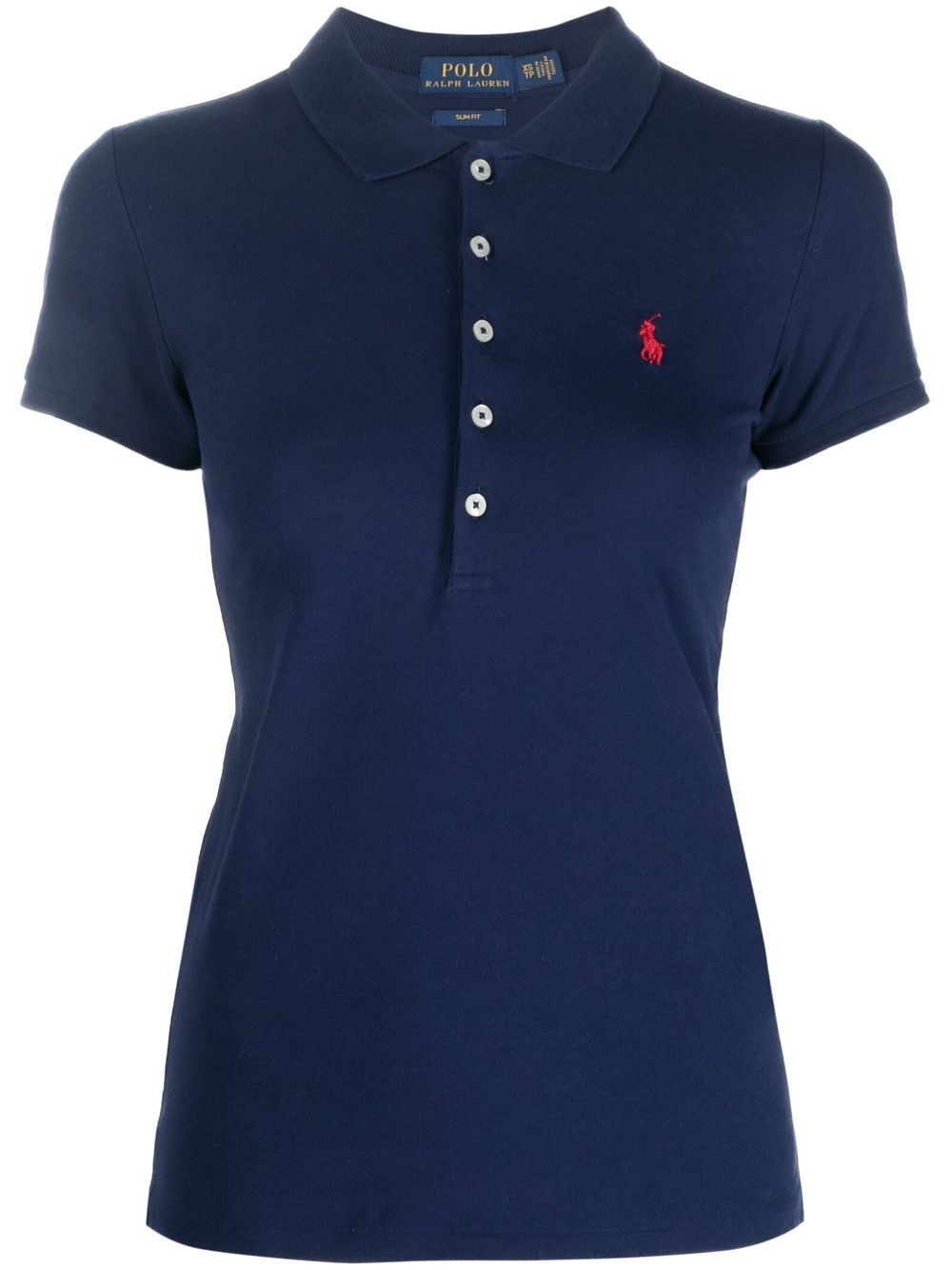 POLO RALPH LAUREN Polo in cotone blu con logo