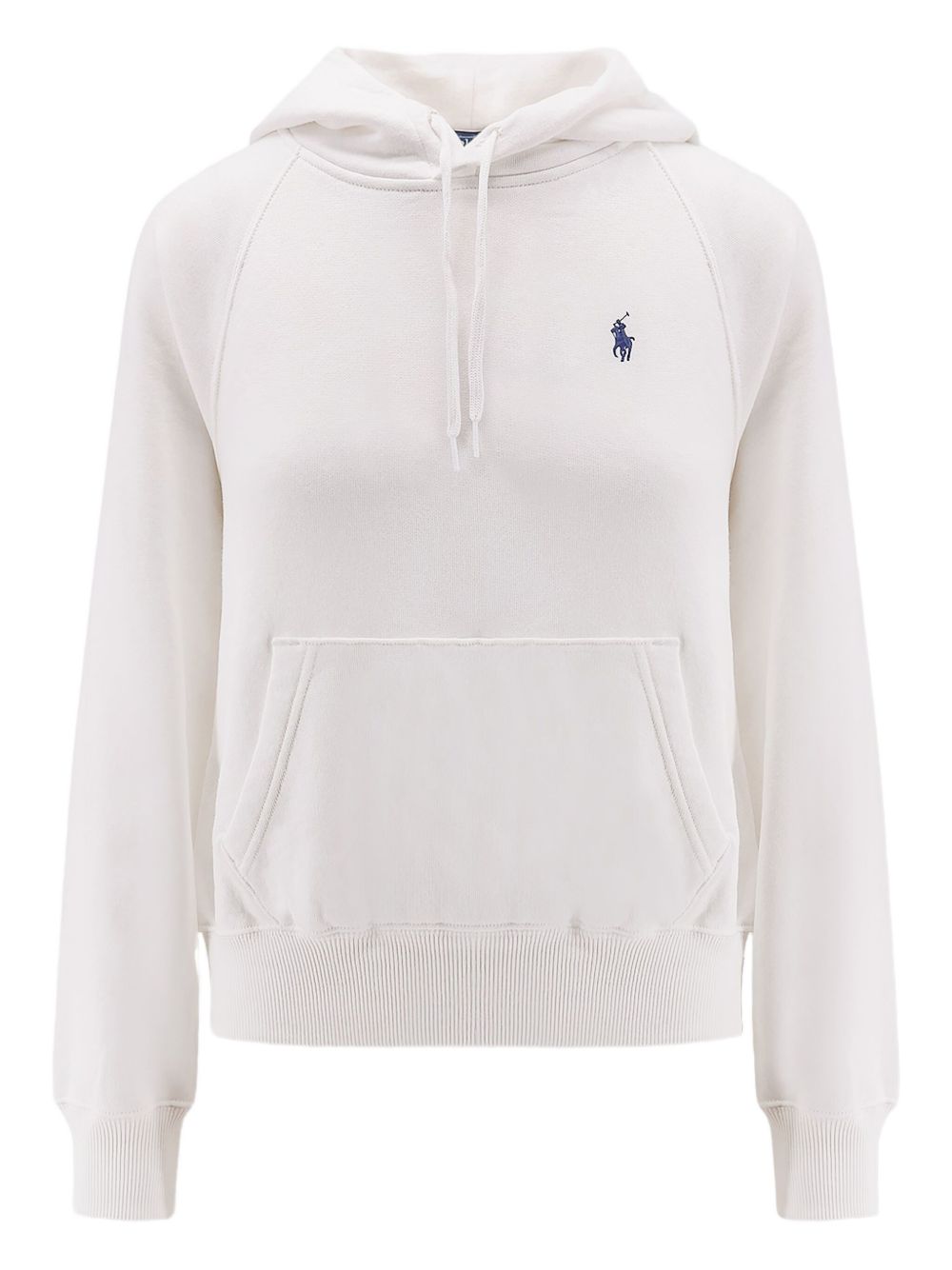 POLO RALPH LAUREN Felpa logo Polo con cappuccio in cotone bianco