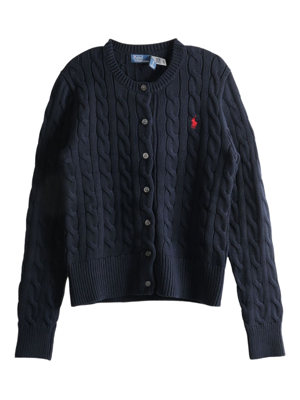 POLO RALPH LAUREN Cardigan blu navy in cotone