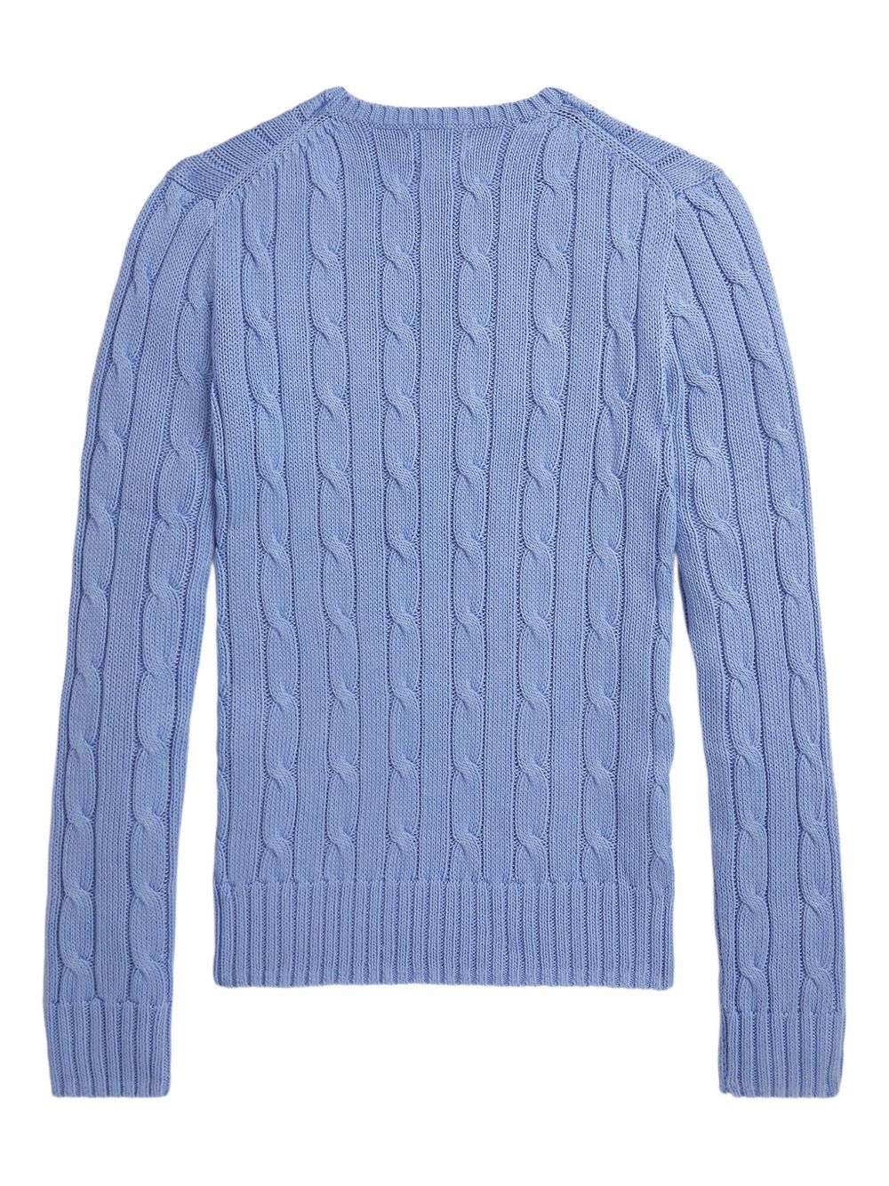 POLO RALPH LAUREN Maglia a trecce girocollo indaco