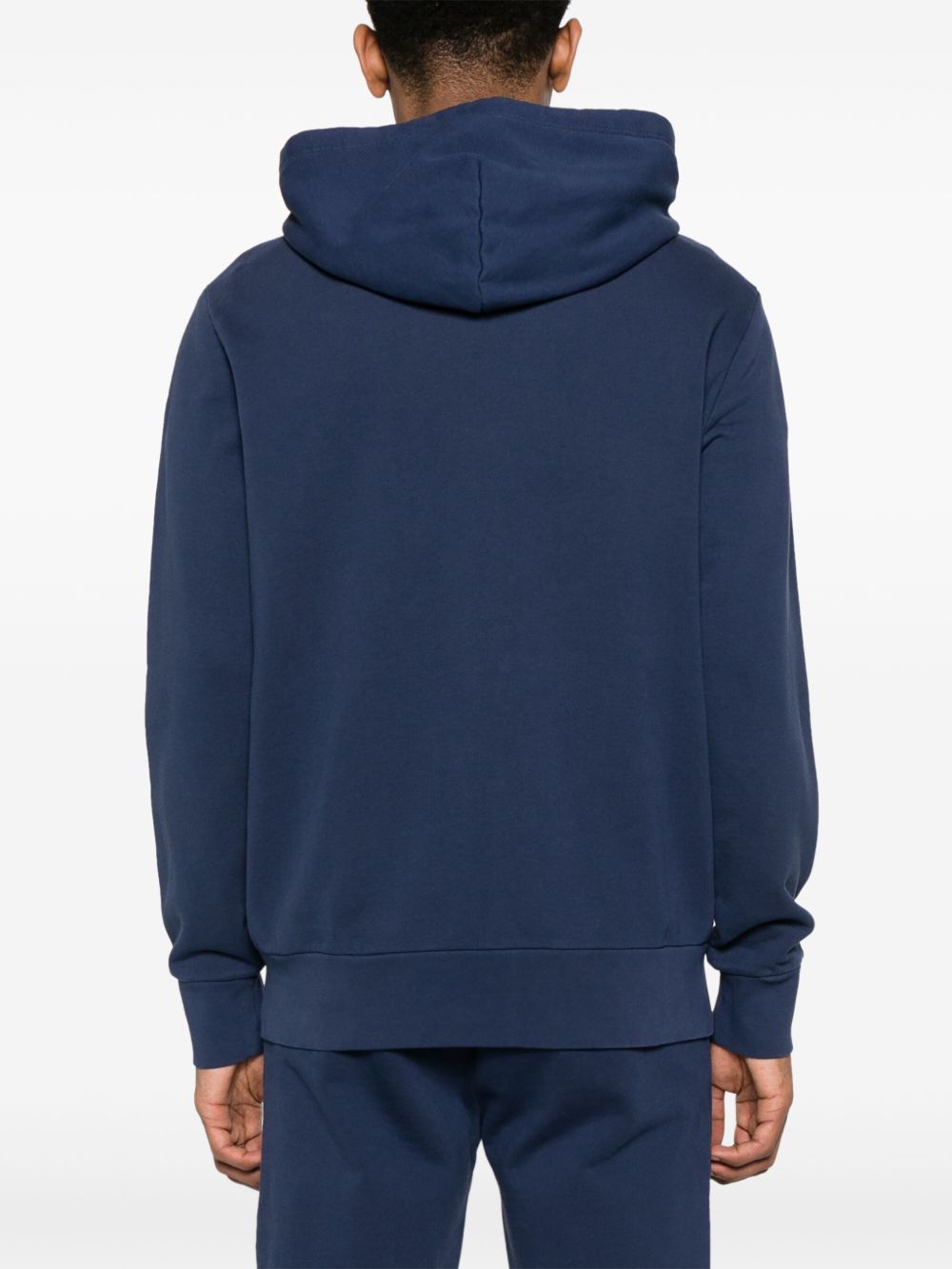 POLO RALPH LAUREN Felpa blu con cappuccio e zip