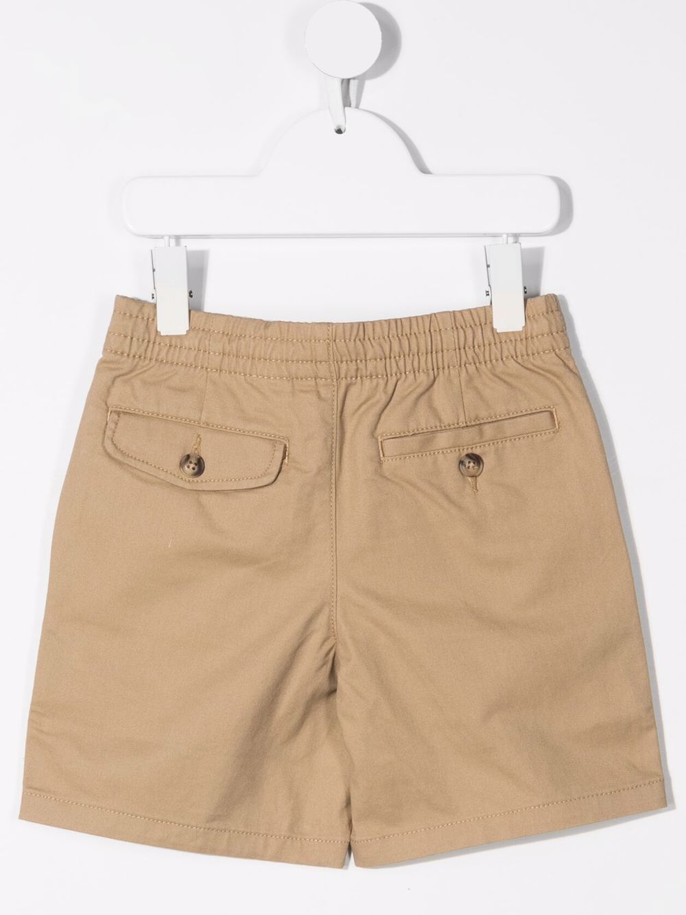 POLO RALPH LAUREN Pantalonicini beige con pratiche tasche e logo
