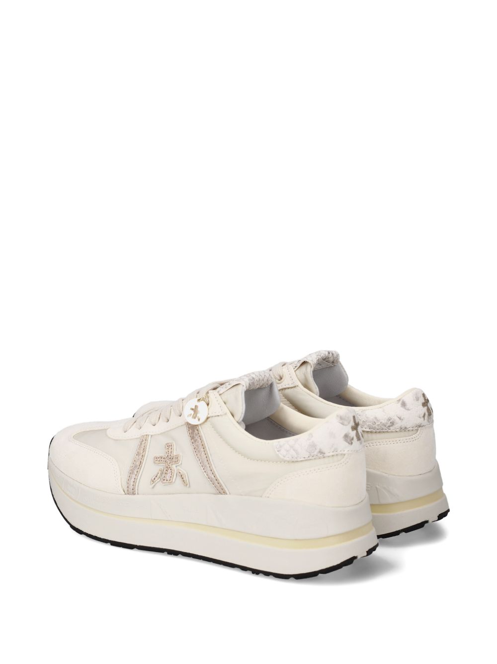 PREMIATA Sneakers e trainers con dettagli dorati bianche