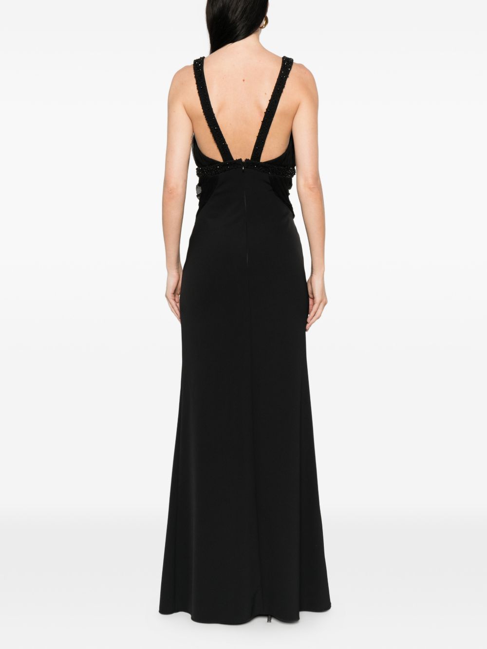 PRONOVIAS Abito elegante con strass neri nero