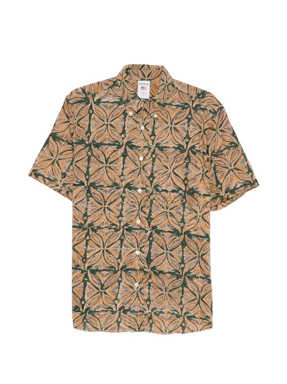 SEBAGO Camicia Littleriver in cotone stampata