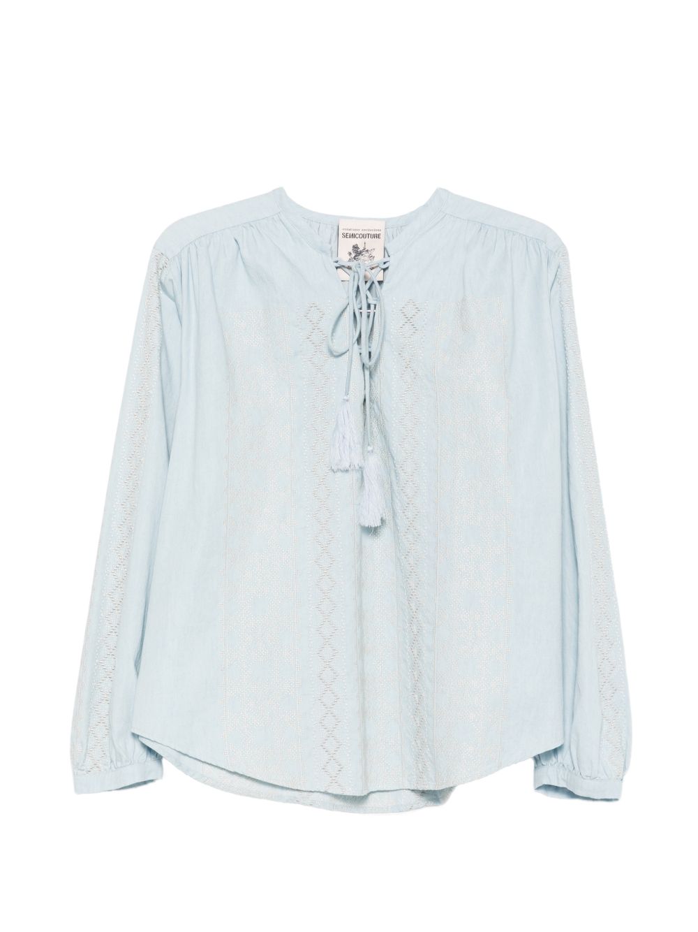 SEMICOUTURE Blusa Zillah celeste