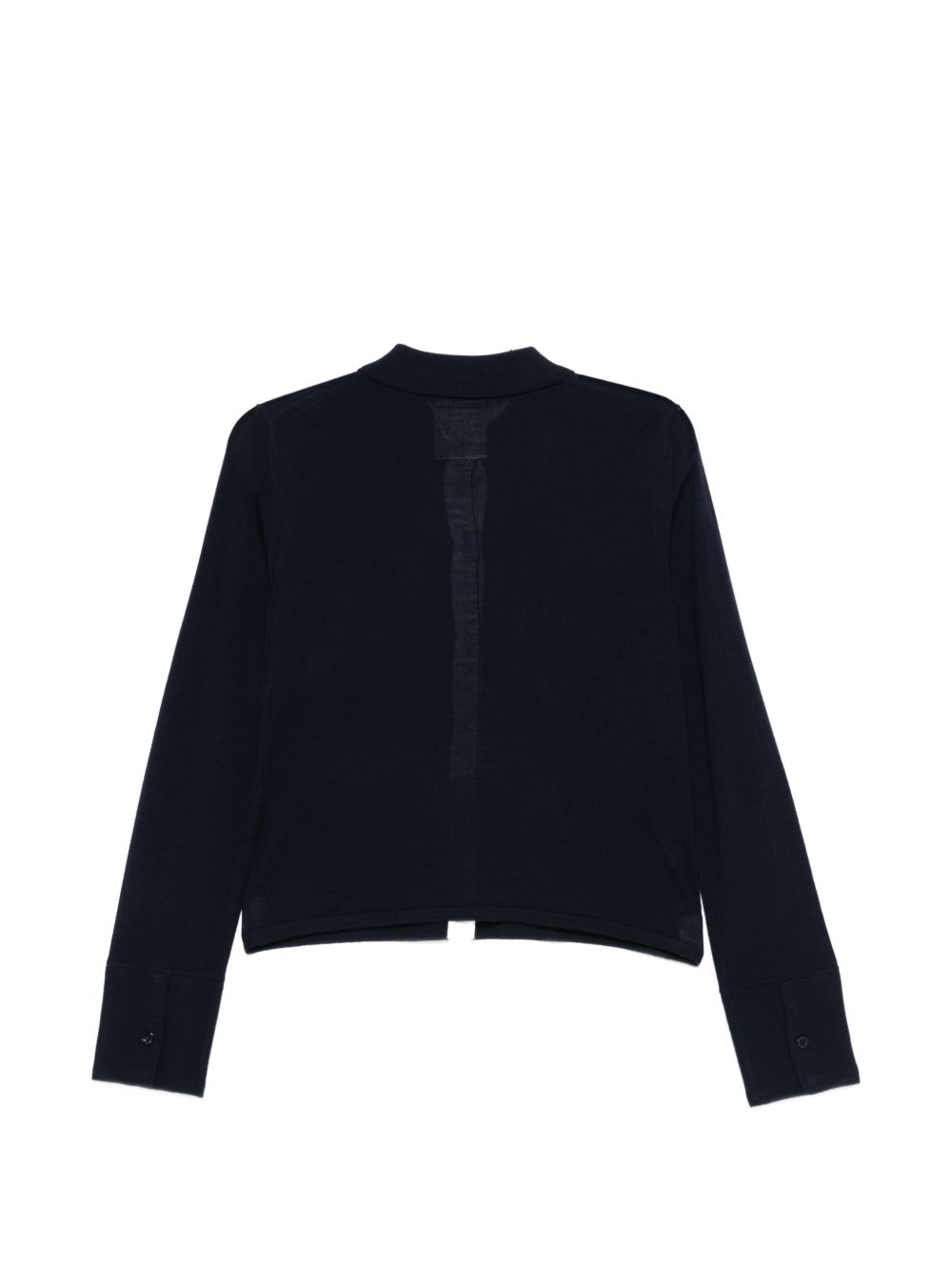 SEMICOUTURE Cardigan Neta in lana nera con tasche