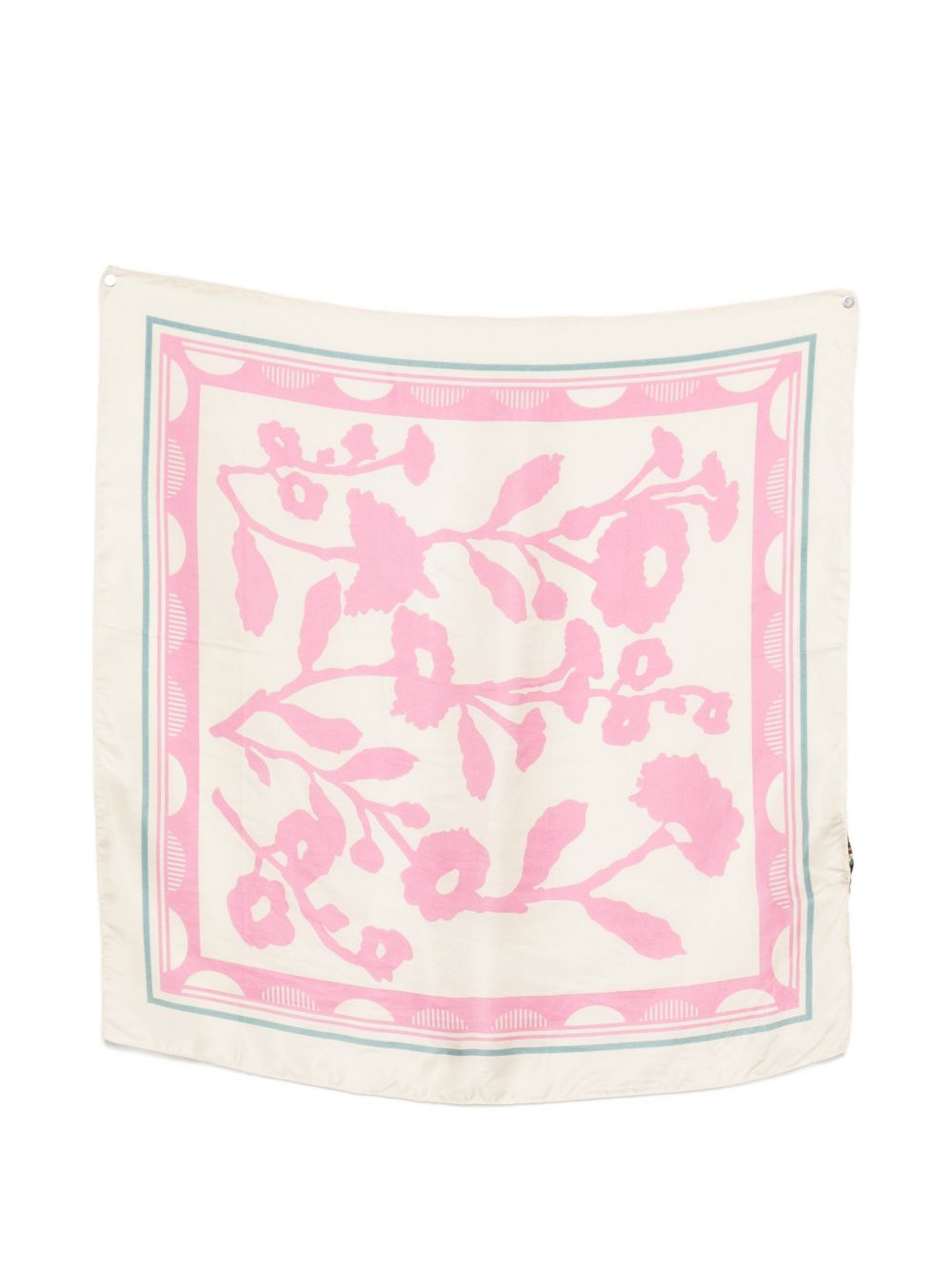 SGOMBERO CANTINE Foulard Ariete con stampa floreale rosa