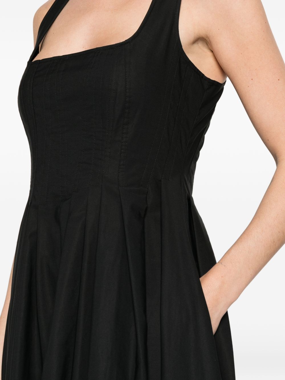 SPORTMAX Abito lungo Giro in cotone nero