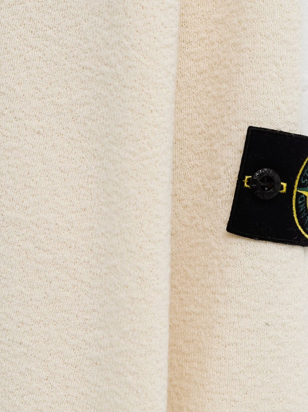 STONE ISLAND Maglia in cotone girocollo con patch logo