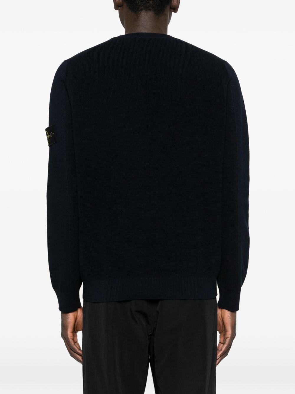 STONE ISLAND Maglione girocollo blu navy