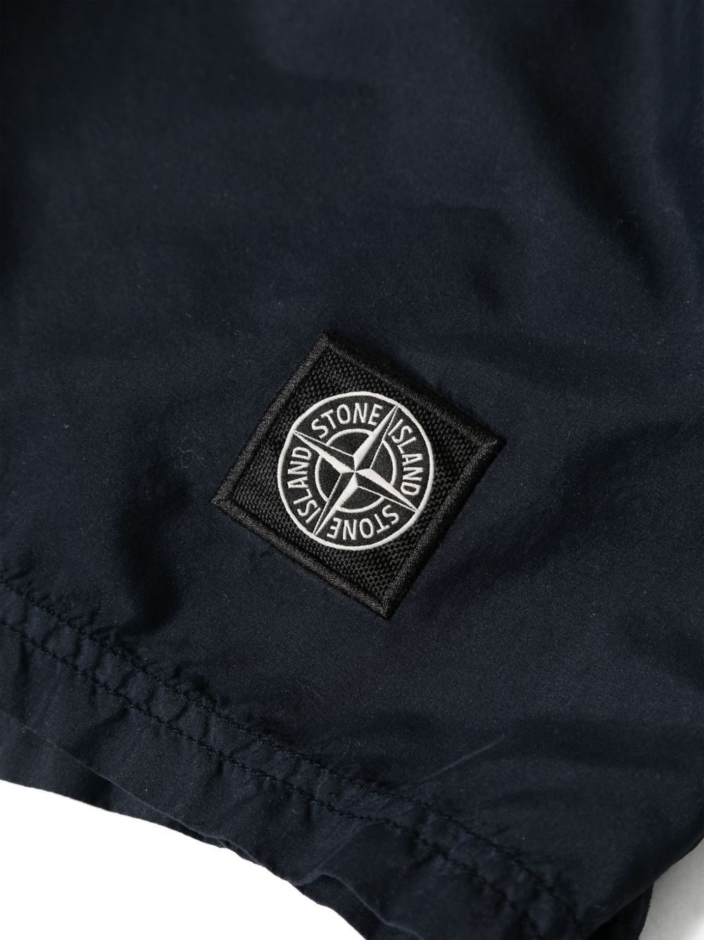 STONE ISLAND Costume da mare a pantaloncino blu con logo
