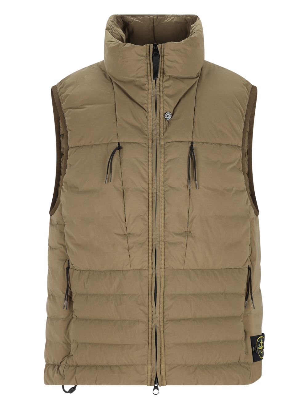 STONE ISLAND Gilet verde con tasche