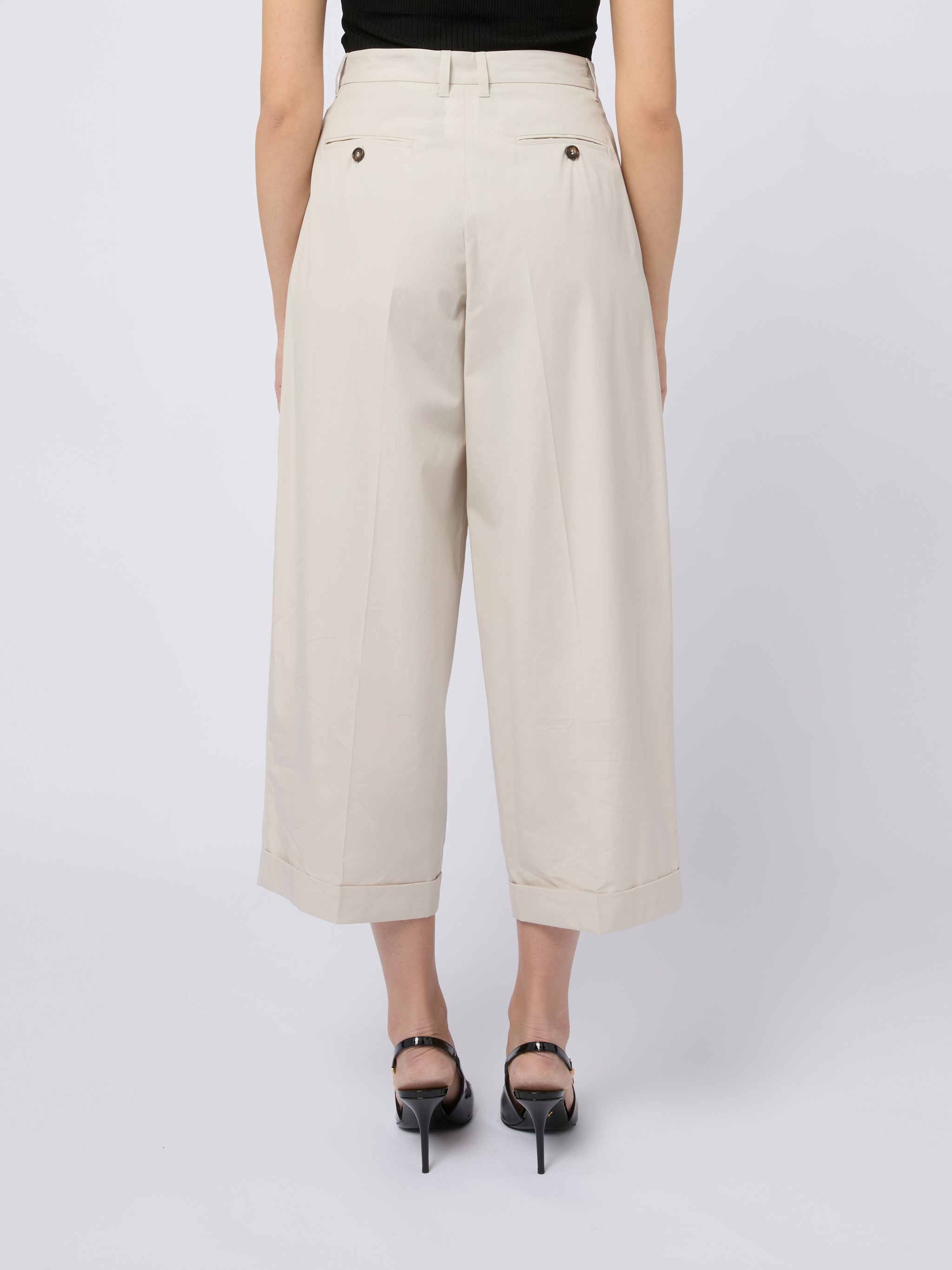 S MAX MARA Pantaloni casual Danza bianco sporco
