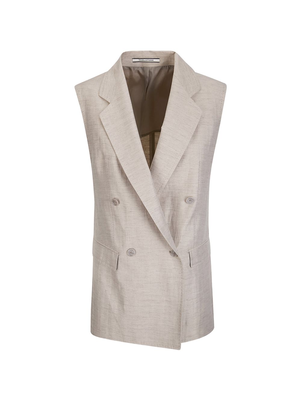 TAGLIATORE Gilet Bernice beige strutturato
