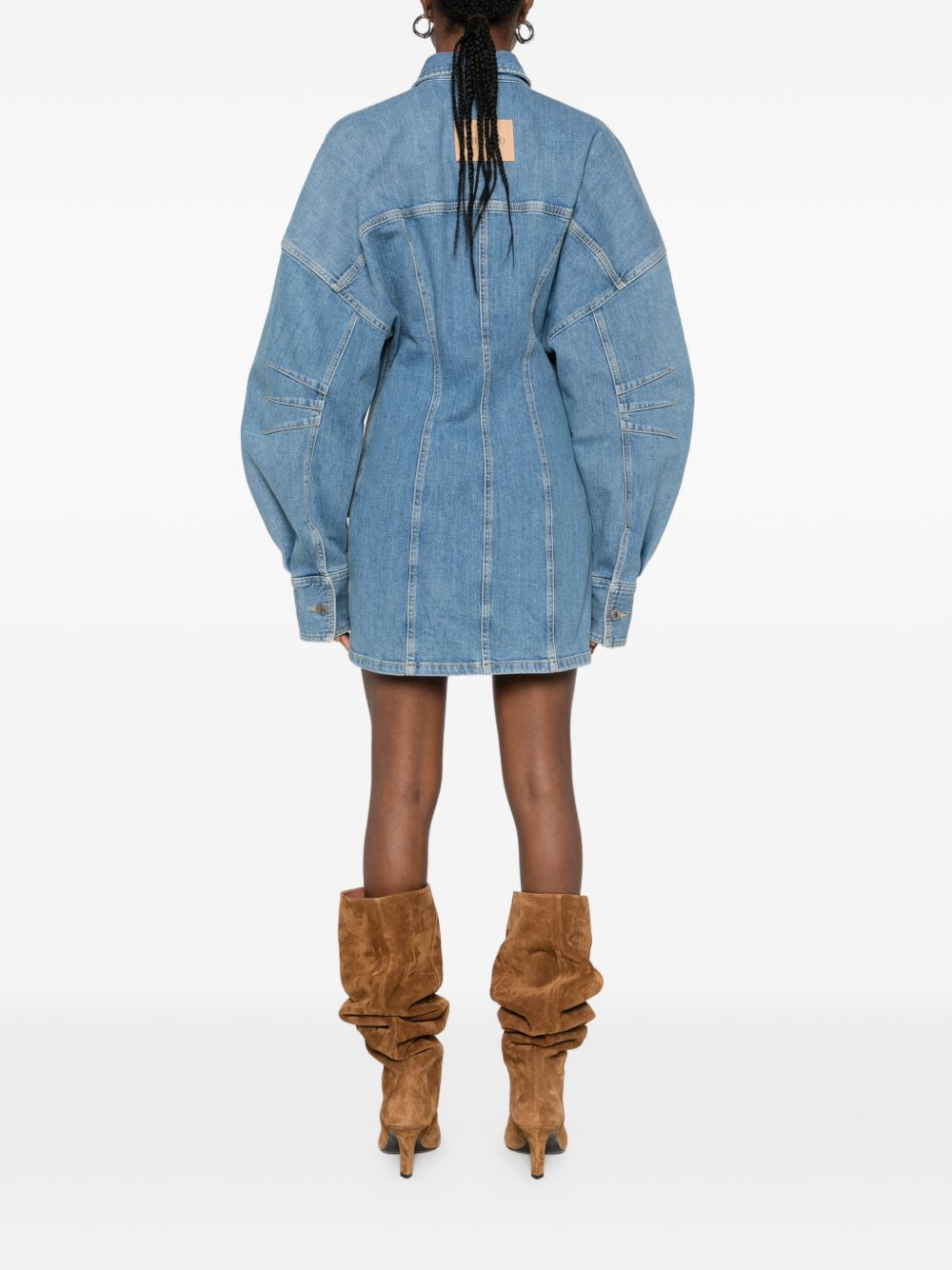 THE ATTICO Abito corto in jeans