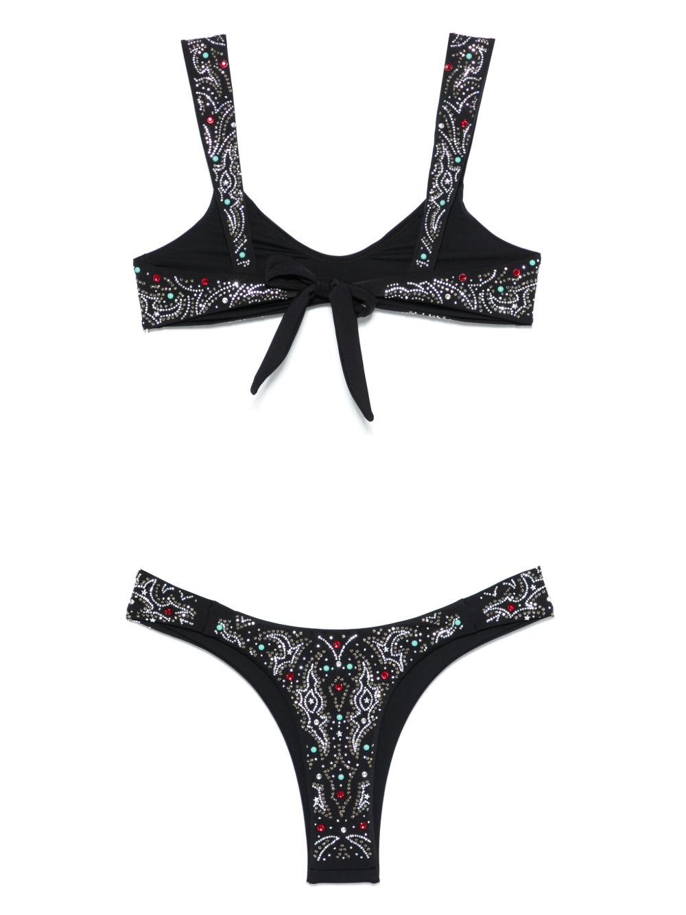 VENUJA Bikini Texano con strass all-over
