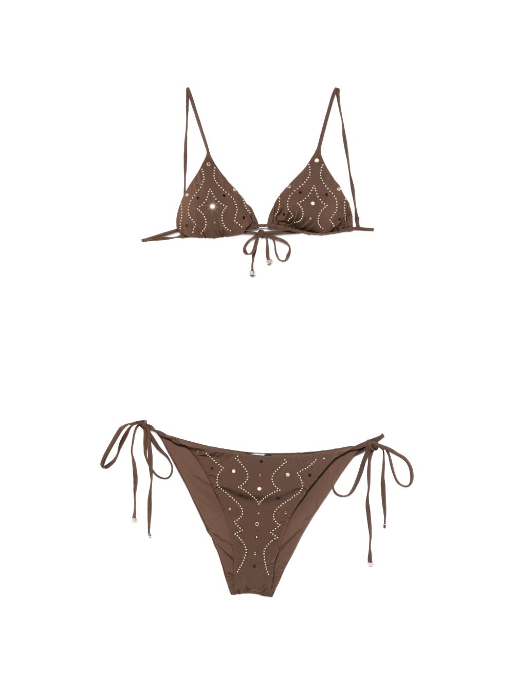 VENUJA Bikini con dettagli western marrone