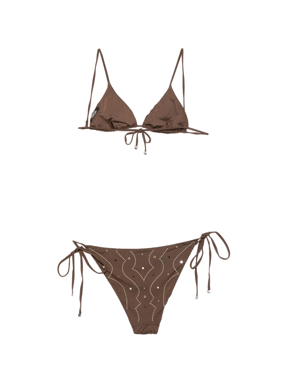 VENUJA Bikini con dettagli western marrone