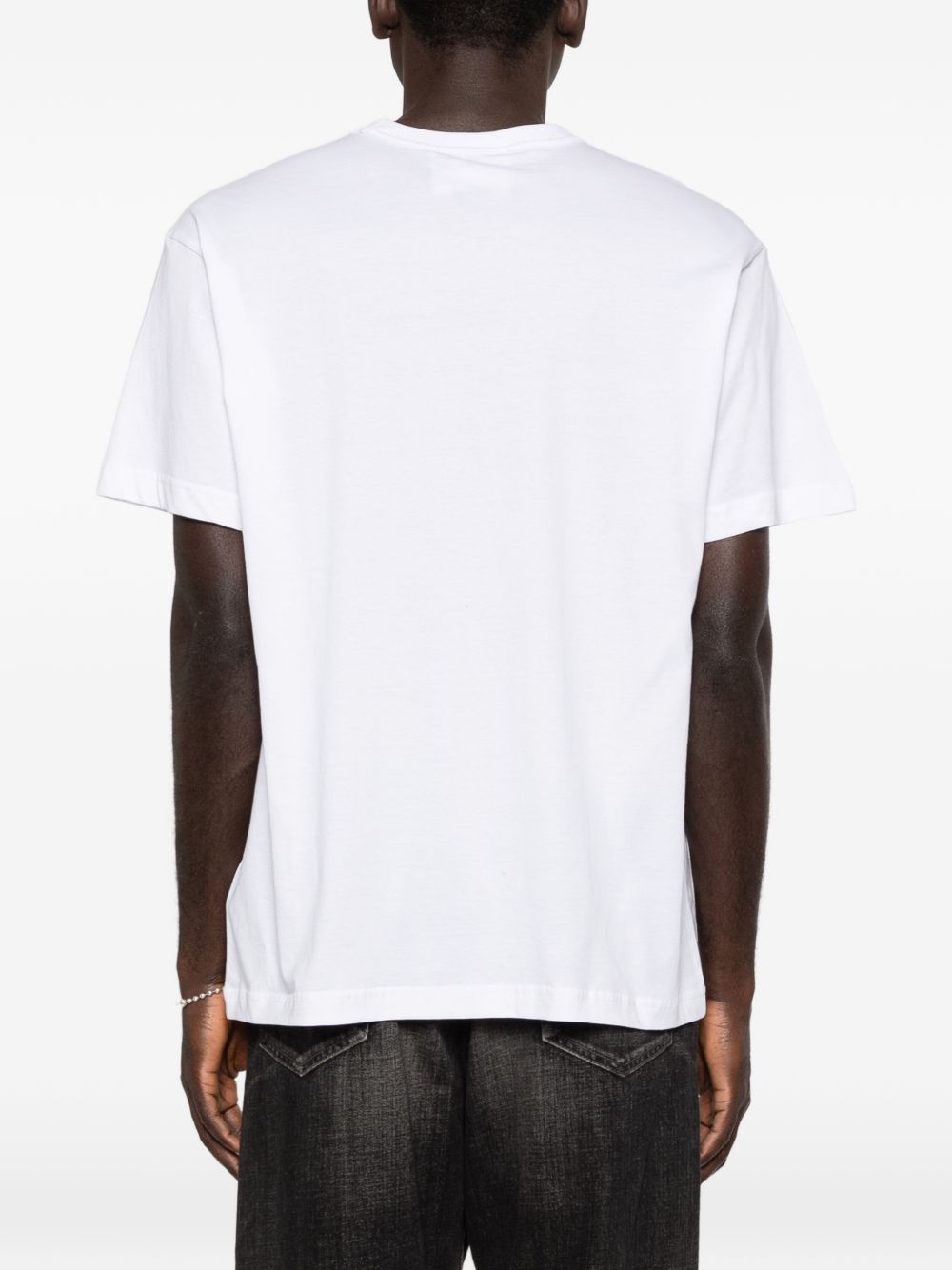 VERSACE JEANS COUTURE T-shirt bianca girocollo con maniche corte