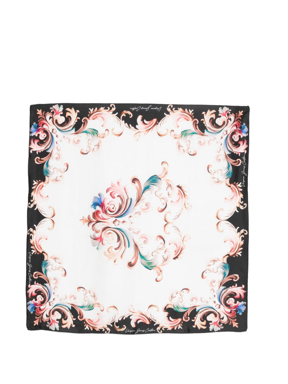 VERSACE JEANS COUTURE Foulard in seta con stampa colorata