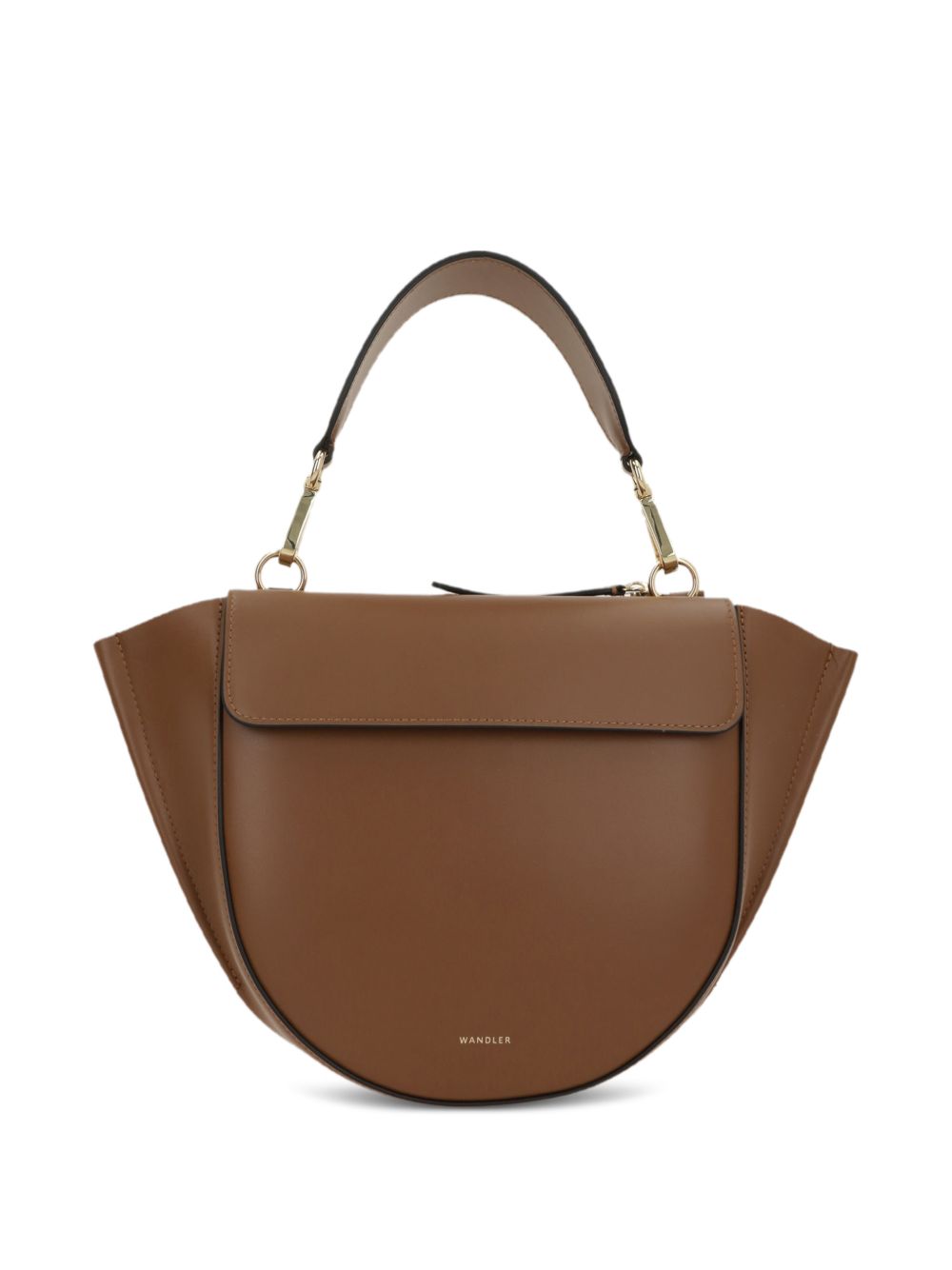 WANDLER Borsa a mano Hortensia Small in pelle marrone
